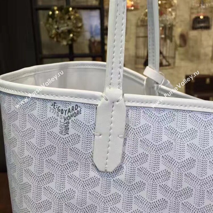 Goyard Y Doodling Calfskin Leather Tote Bag 7901 Offwhite