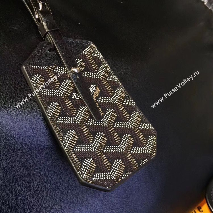 Goyard Y Doodling Calfskin Leather Tote Bag 7901 Black