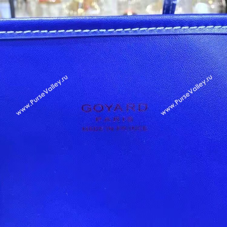 Goyard Y Doodling Calfskin Leather Tote Bag 7901 Blue