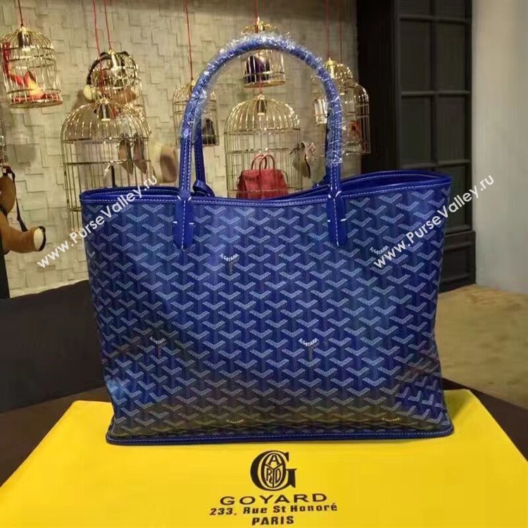 Goyard Y Doodling Calfskin Leather Tote Bag 7901 Blue