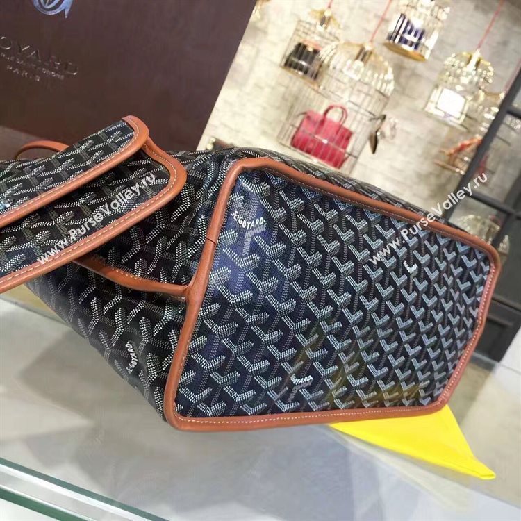 Goyard Y Doodling Calfskin Leather Tote Bag 7901 Brown