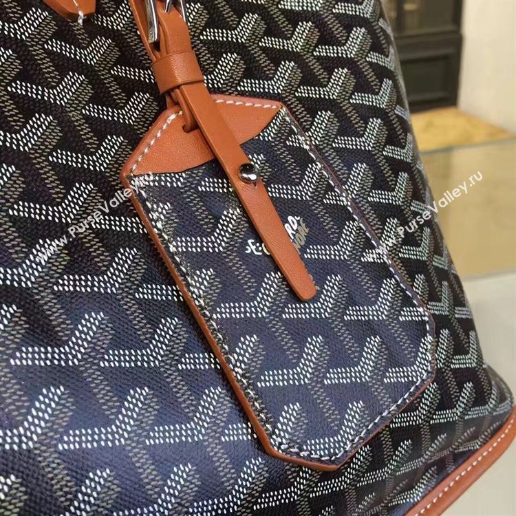 Goyard Y Doodling Calfskin Leather Tote Bag 7901 Brown