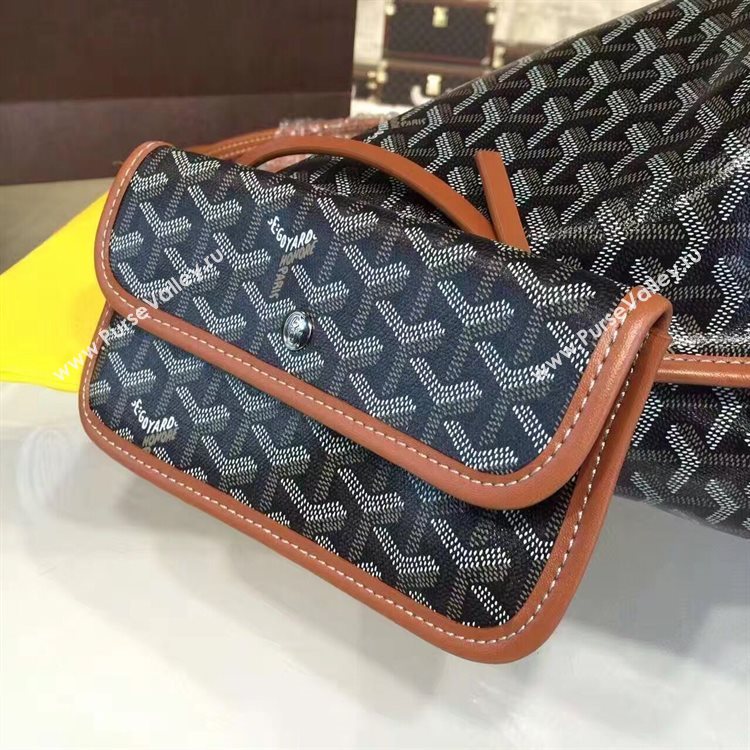 Goyard Y Doodling Calfskin Leather Tote Bag 7901 Brown