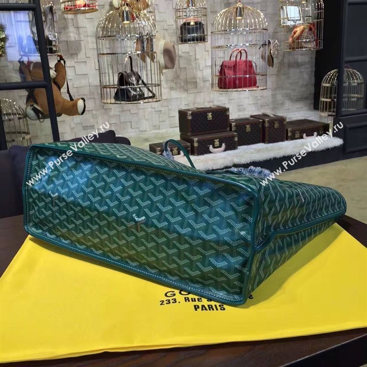 Goyard Y Doodling Calfskin Leather Tote Bag 7901 Green