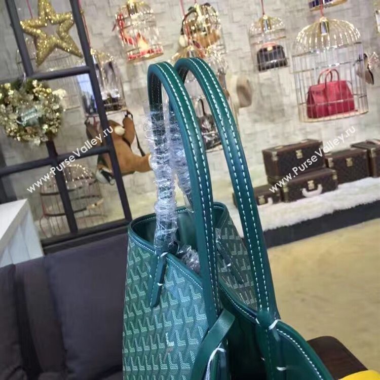 Goyard Y Doodling Calfskin Leather Tote Bag 7901 Green