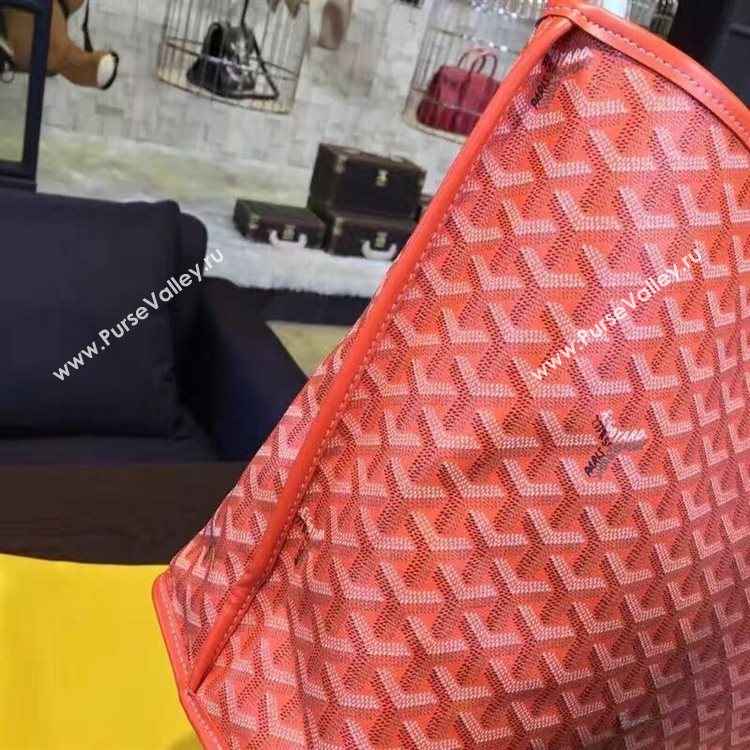 Goyard Y Doodling Calfskin Leather Tote Bag 7901 Red