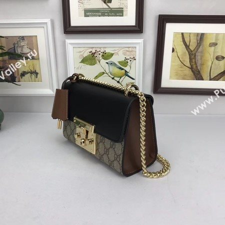 Gucci Padlock GG Supreme Shoulder Bags 409487 Black