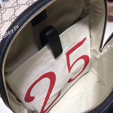 Gucci Angry Cat Print GG Supreme Backpack 419584 Brown