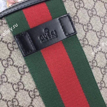 Gucci GG Supreme backpack with Web 443805 Brown