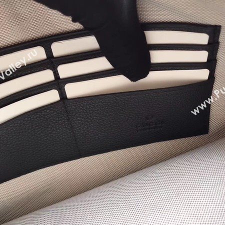 Gucci GG Marmont Calfskin Leather Clutch 466489 Black