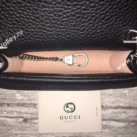 Gucci Dionysus Leather Super mini Bag 476432 Black