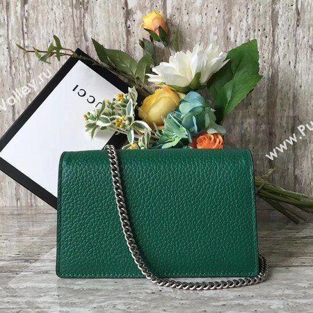 Gucci Dionysus Leather Super mini Bag 476432 Green