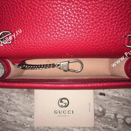 Gucci Dionysus Leather Super mini Bag 476432 Red