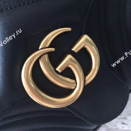 Gucci GG Marmont Small Shoulder Bag 498100 Black