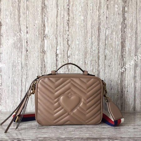 Gucci GG Marmont Small Shoulder Bag 498100 Camel