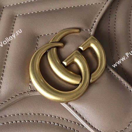 Gucci GG Marmont Small Shoulder Bag 498100 Camel