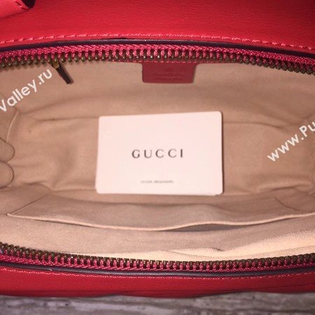 Gucci GG Marmont Small Shoulder Bag 498100 Red