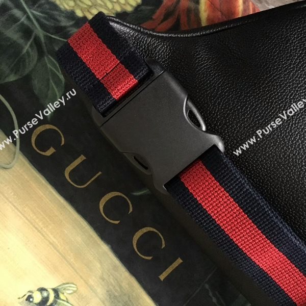 Gucci Calfskin Leather Pocket 493869 Black