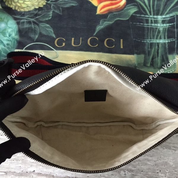 Gucci Calfskin Leather Pocket 493869 Black