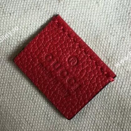 Gucci Calfskin Leather Pocket 493869 Red