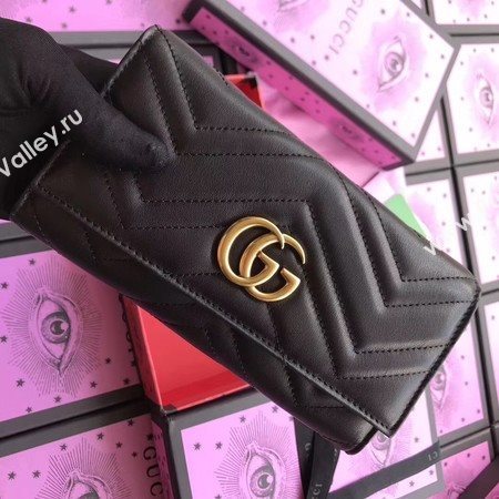 Gucci GG Marmont Continental Wallet 443436 Black