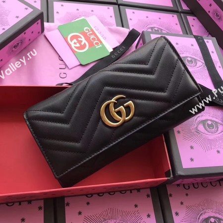 Gucci GG Marmont Continental Wallet 443436 Black