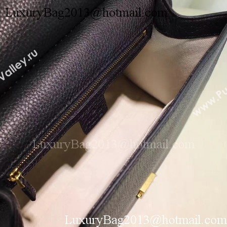 Gucci GG Marmont Leather Top Handle Bag 421890 Black