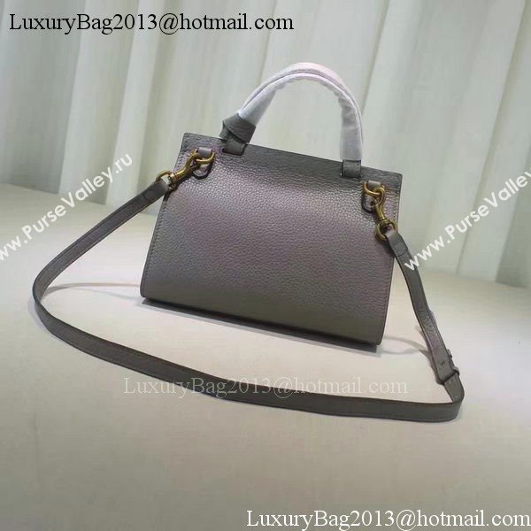 Gucci GG Marmont Leather Top Handle mini Bag 442622 Grey