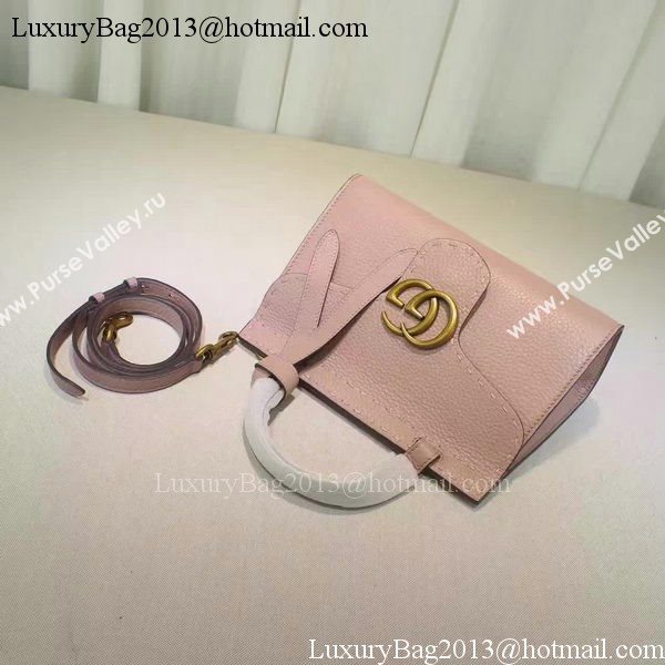 Gucci GG Marmont Leather Top Handle mini Bag 442622 Light Pink