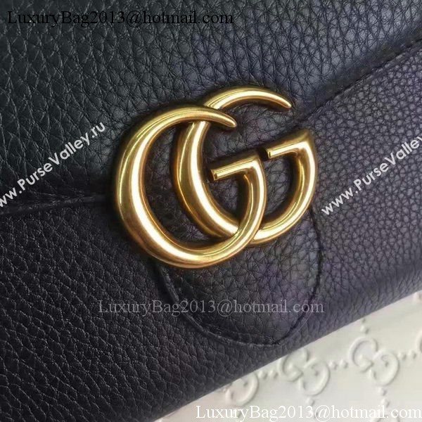 Gucci GG Marmont Leather mini Chain Bag 401232 Black