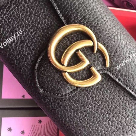 Gucci GG Marmont Matelasse Leather Wallet 400586 Black