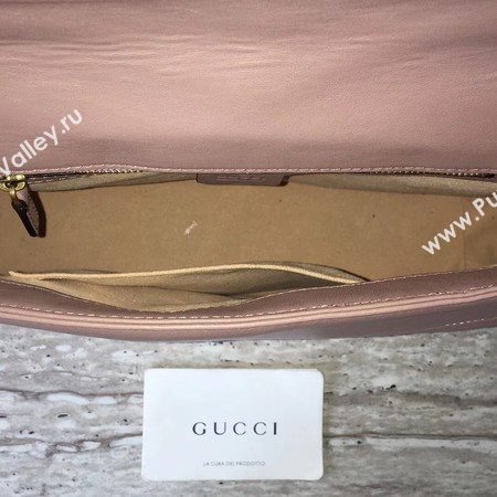 Gucci GG Marmont Matelasse Shoulder Bag 443496 Pink