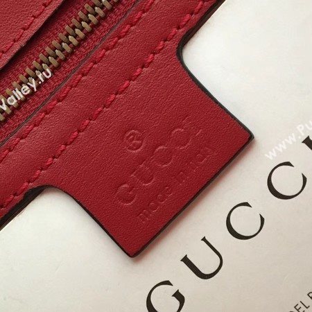 Gucci GG Marmont Matelasse Shoulder Bag 443496 Red