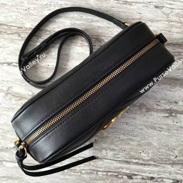 Gucci GG Marmont Matelasse Shoulder Bag 447632A Black