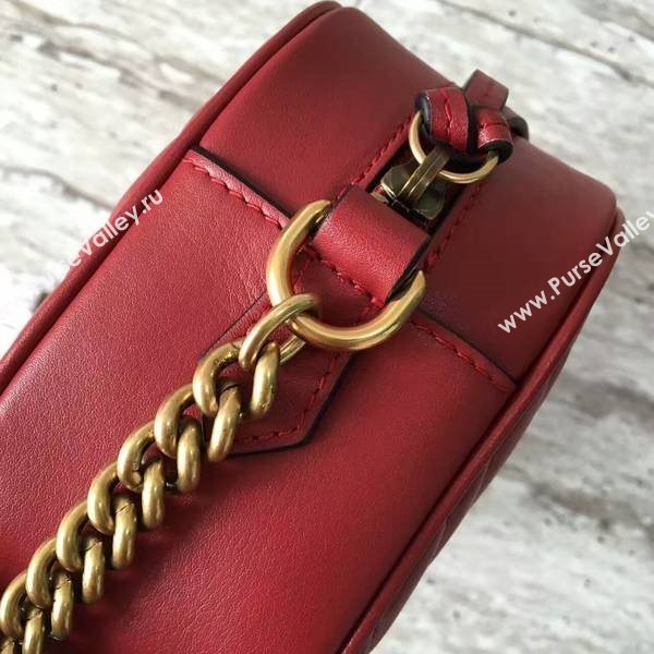 Gucci GG Marmont Matelasse Shoulder Bag 447632A Red