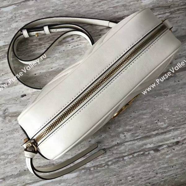 Gucci GG Marmont Matelasse Shoulder Bag 447632A White