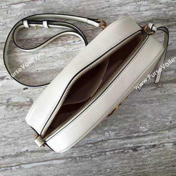 Gucci GG Marmont Matelasse Shoulder Bag 447632A White