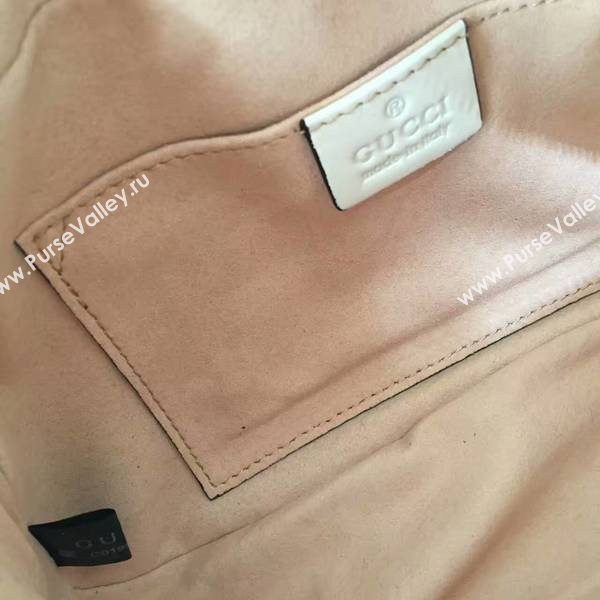 Gucci GG Marmont Matelasse Shoulder Bag 447632A White