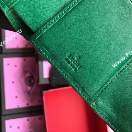 Gucci GG Marmont Matelasse Wallet 474802 Green