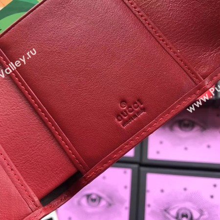 Gucci GG Marmont Matelasse Wallet 474802 Red