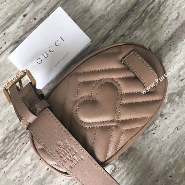 Gucci GG Marmont Quilted Leather Bag 476434 Camel