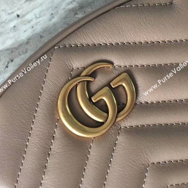 Gucci GG Marmont Quilted Leather Bag 476434 Camel