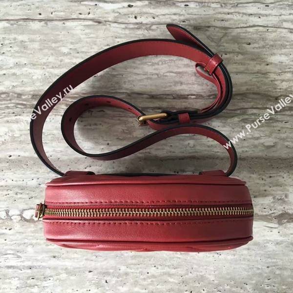 Gucci GG Marmont Quilted Leather Bag 476434 Red