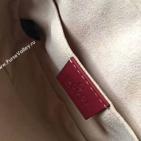 Gucci GG Marmont Quilted Leather Bag 476434 Red