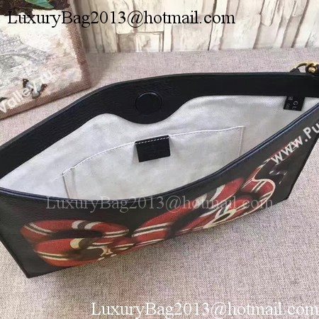 Gucci GG Marmont Trompe Loeil Pouch 466489 Black