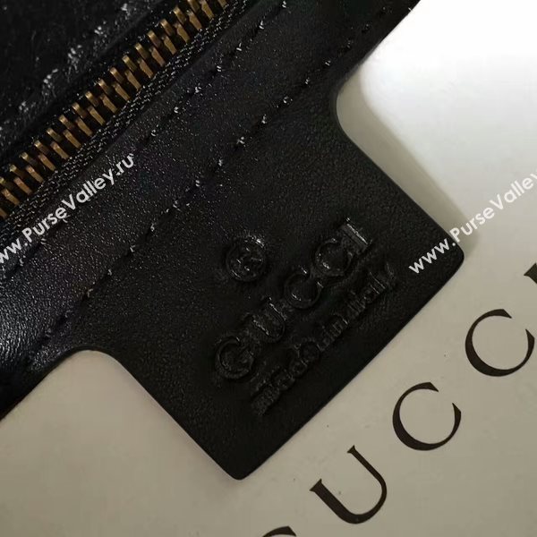 Gucci GG Marmont Velvet Shoulder Bag 443496A Black