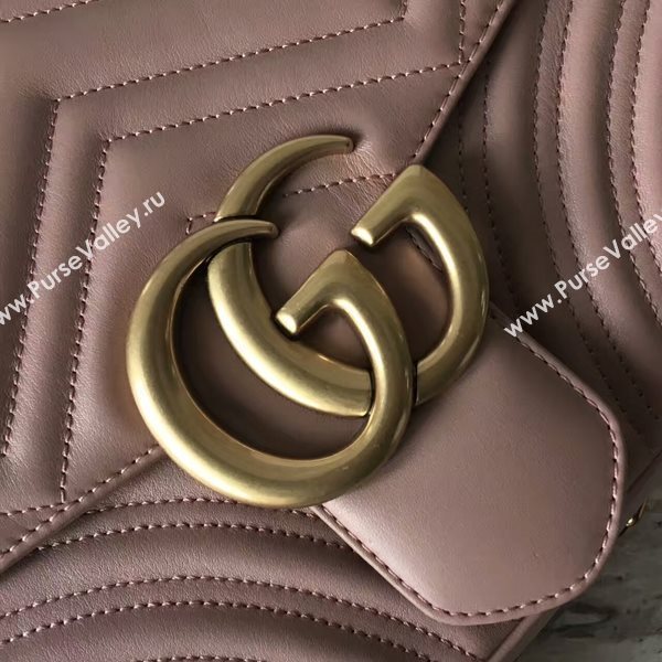 Gucci GG Marmont Velvet Shoulder Bag 443496A Light Pink