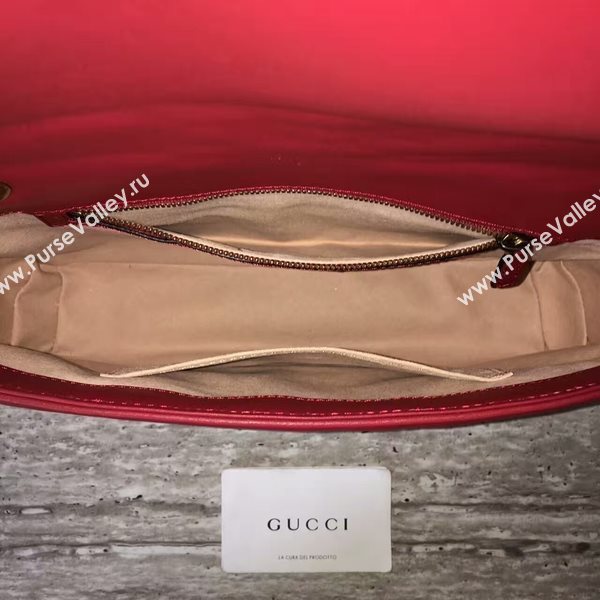 Gucci GG Marmont Velvet Shoulder Bag 443496A Red