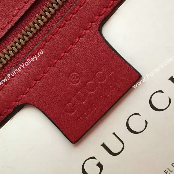 Gucci GG Marmont Velvet Shoulder Bag 443496A Red