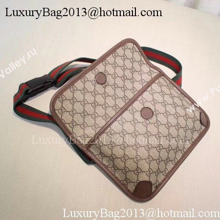 Gucci GG Supreme Belt Bag 493930 Brown